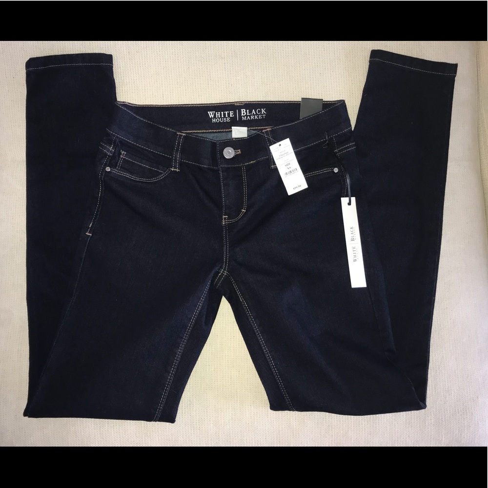 NWT White House Black Market Noir Skinny Jegging